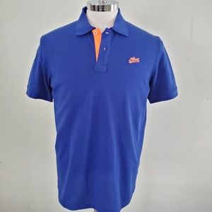 Alcott Polo Blue with Orange Piping size L